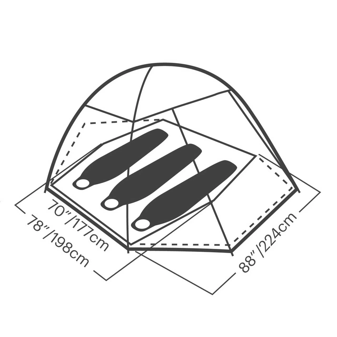 Eureka Summer Pass 3 Tent 4 Eureka Summer Pass 3 Tent - Image 2