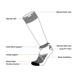 Le Bent Cody Townsend Pro Series Zero Cushion Ski Socks -Campman Sales Store 48047 99343.1698695608