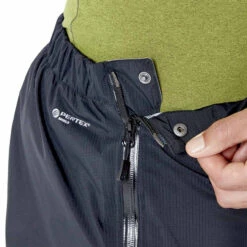 Rab Downpour Plus 2.0 Waterproof Pants - Men's -Campman Sales Store Downpour Plus 2 0 Pants Black QWG 80 BL detail2 on model 15865.1652893580