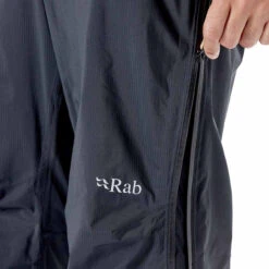 Rab Downpour Plus 2.0 Waterproof Pants - Men's -Campman Sales Store Downpour Plus 2 0 Pants Black QWG 80 BL detail4 on model 97725.1652893629