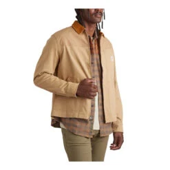 Howler Brothers Conveyor Coat -Campman Sales Store F23 Conveyor Coat Buckdeer Front WHITE 63305.1692656488