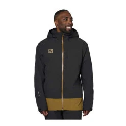 Flylow Dante Ski Jacket - Men's 10 Flylow Dante Ski Jacket - Men's -Campman Sales Store F23 Dante Jacket Black Rye Front copy 04572.1696965706