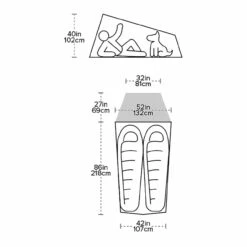 Big Agnes Fly Creek HV 2 Carbon Tent -Campman Sales Store FC HV UL2 FPHH 20 38405.1596040591