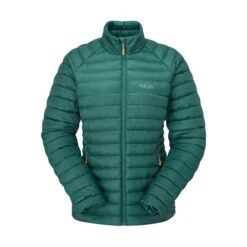 Rab Microlight Down Jacket - Women's -Campman Sales Store Womens Microlight Jacket GreenSlate QDB 17 GNS 16071.1694630024